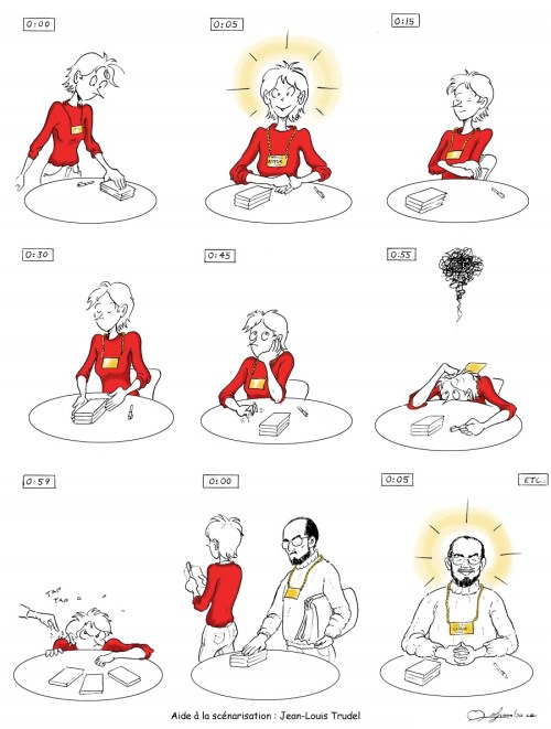 Une heure à la table de dédicace