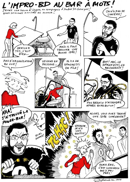 Impro BD du 26 février avec André St-Georges et la savante folle