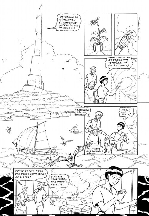 La page de BD encrée