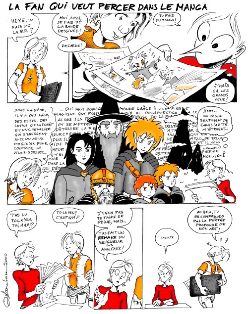 La fan qui veut percer dans le manga