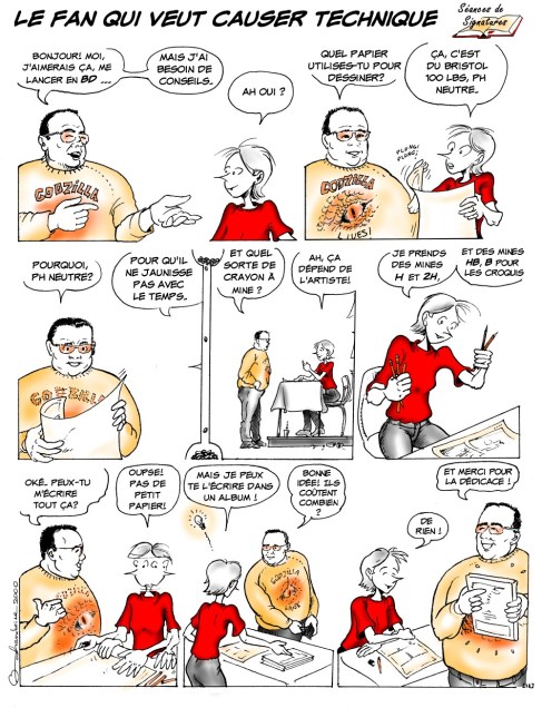 Voici un sympathique fan qui pose beaucoup de questions techniques...