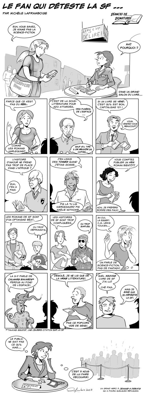 Le fan qui déteste la SF - D de Michèle Laframboise avec l'aide amicale de Jeanne-A. Debats