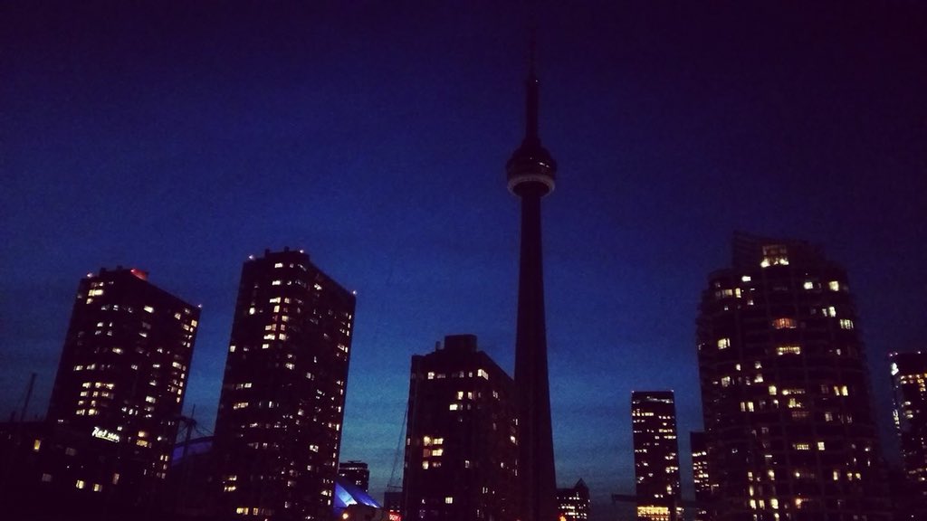 Photo prise hier soir par Mathieu Allard, ICI Ontario