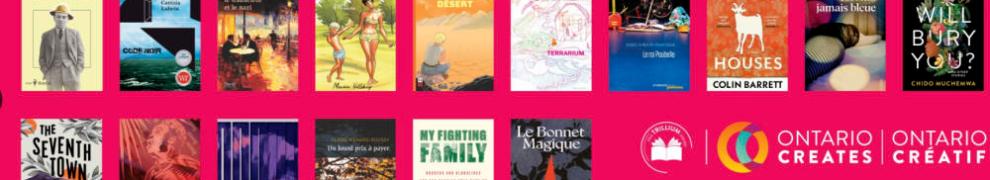 Les couvertures des romans en lice pour les 4 prix Trillium